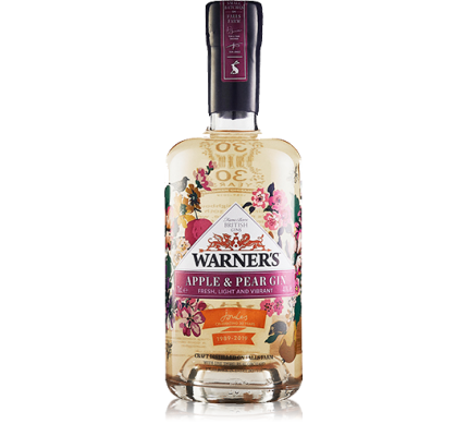 Warner's Apple and Pear gin 70 cl.